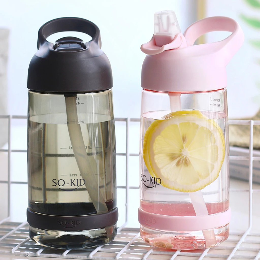

1000ml Outdoor Water Bottles With Straw Portable Plastic Travel Hiking Camping Plastic BPA Free Mug Sports Drink Bottle with Lid