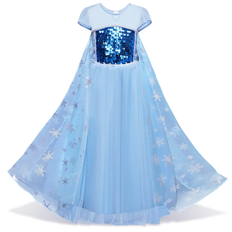 Нарядное платье для девочек; Детский Костюм Золушки, Белоснежки на Хэллоуин; платье принцессы для маленьких девочек; рождественское платье Рапунцель, Авроры, Белль - Цвет: 9