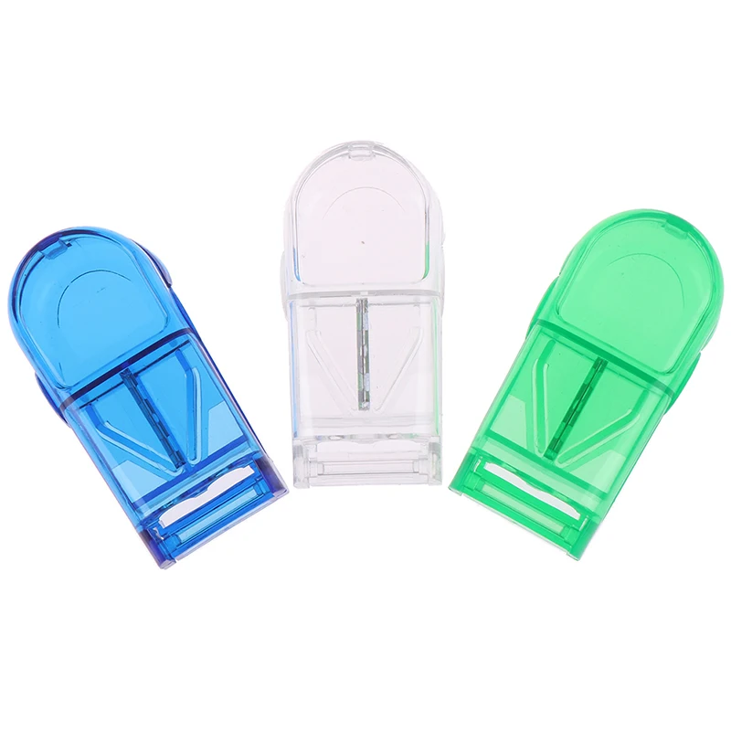 Pill Cutter Splitter Divide Medicine Organizer Drug Slicer Half Storage Compartment Box Tablet Container | Красота и здоровье
