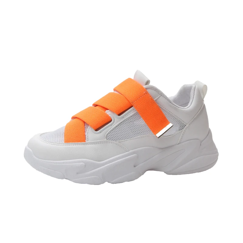 

2019 Summer New Trend Mesh Small White Shoes Color Thick Bottom Non-slip Wear Resistant Casual Shoes Women's Vulcanize Shoes