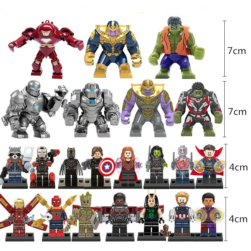 Endgame Marvel Iron Man Infinity War Superheroes Building Blocks Toys Avengers 