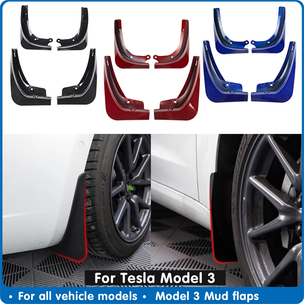 Model 3: Schmutzfänger in Wagenfarbe* Model 3: Schmutzfänger in Wagenfarbe*