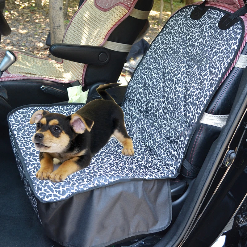 Принадлежности для домашних животных, чехол на переднее сиденье, аксессуары для путешествий, 1 шт, коврик с леопардовым принтом