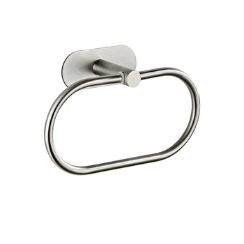 

3pcs Stainless Steel Accessories Tool Set Paper Towel Single Rod Bar Ring Holder