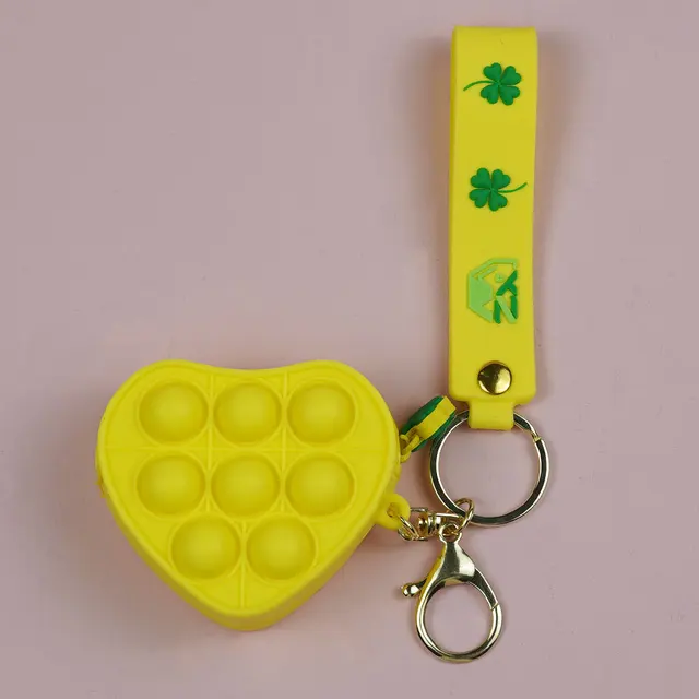 New Popit Mini Money Wallet Fingertip Toys Push Bubble Popite Pendant Bag Hot Sale Adult Decompression Toys Children Anti-Stress new G