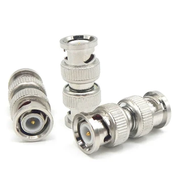 

5pcs/lot BNC Male to Male Inline Coupler Coax Connector adapter Extender RG6 RG59 cctv cable connector accessories