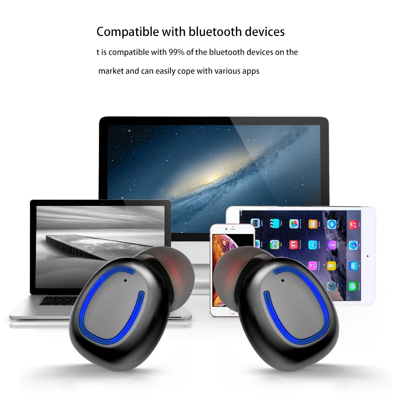 Портативный игровой Bluetooth V5.0 наушники EDR беспроводной 6D объемный стереозвук 360 градусов Водонепроницаемый CVC 8,0 шумоподавление