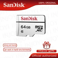 Двойной Флеш-накопитель SanDisk с высокой износостойкостью видео мониторинга microSDHC/microSDXC карта памяти Class10 20 МБ/с. карты TF объемом 64 ГБ 32 ГБ SDSDQQ