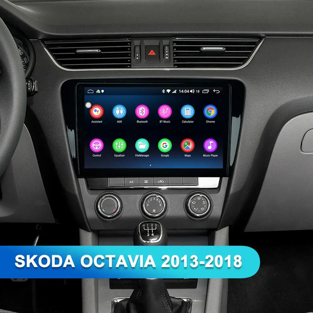 Android автомобильный радиоприемник для Skoda Octavia 2013 автомобильный стерео gps мультимедийный плеер 10 ''Видео Аудио головное устройство