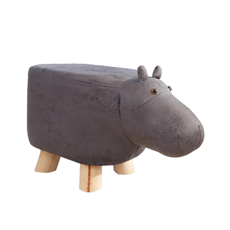 

Creative Fashion Children's Cartoon Stool Calf Elephant Sofa Stool Net Red Shoes Stool Stool Stool Solid Wood Animal Stool