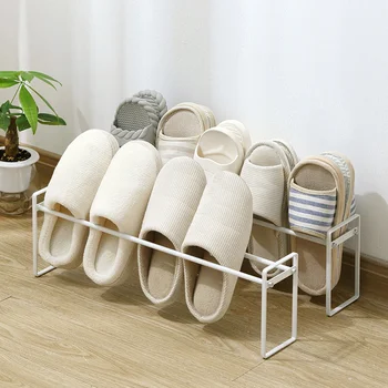 

Bathroom drop art rack drain slippers frame creative bedroom space saving shoe storage shelf YHJ112904