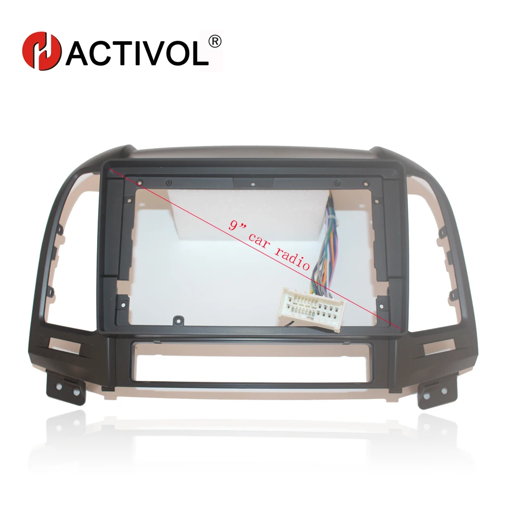 HACTIVOL 2 Din автомобильный радиоприемник с рамкой для Hyundai Santa Fe 2006 2012 DVD GPS плеер