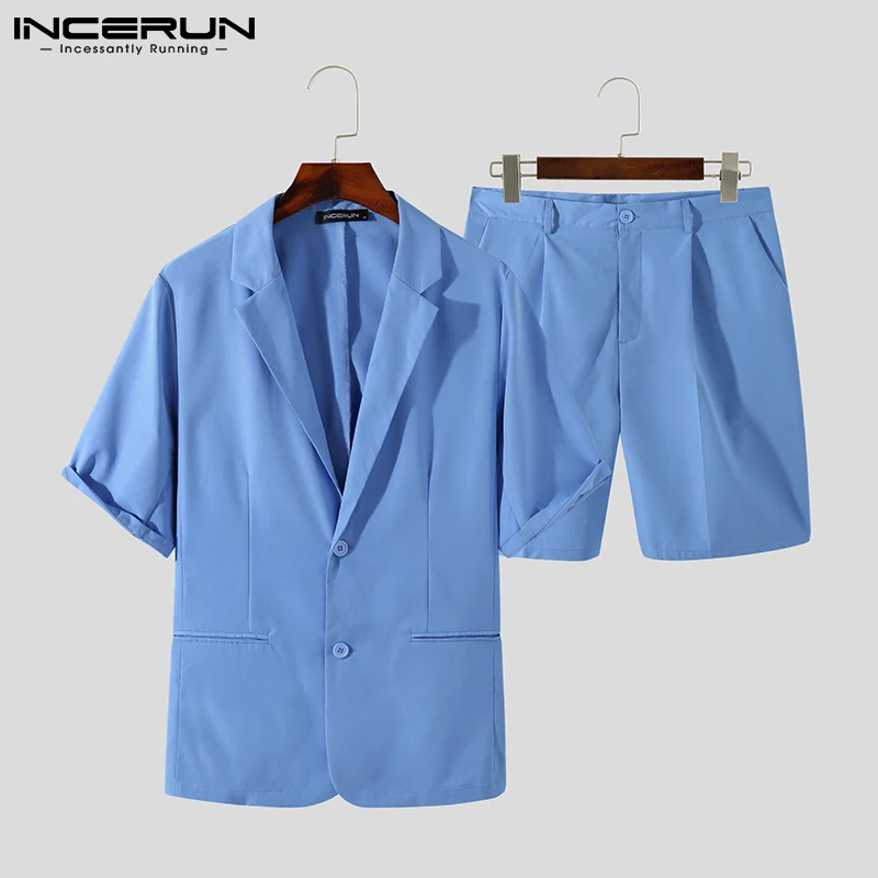 Men Short Sleeve Suits Korean Short Blazer Mens Korean Short Blazer