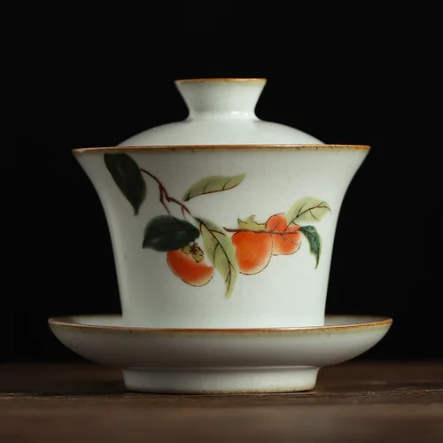 A Style Керамический гайвань 160 мл чайный горшок для пуэр Gaiwan чайная чаша блюдце набор крышек мастер чашка контейнер посуда для напитков чайная посуда чайная супница ремесла - Цвет: A Style