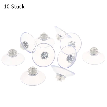 

10pcs M4 Thread 40mm Suction Cups With Knurled Nut Clear For Kitchen Suction Cup With Screw Storage Hanger Home Tools Dropship