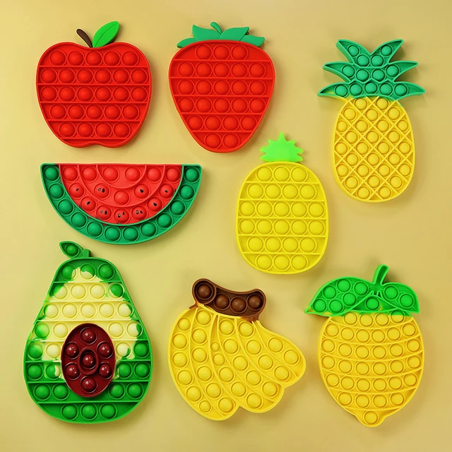 Kawaii Stress Relief Sensory Squeeze Toys Anti-stress Mini Toys Kids Game Hand Simple Dimple Relax Toys 3