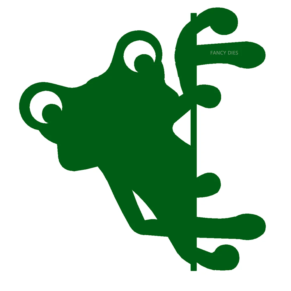 

2022 New Animal frog decoration cutter Cutting Die Mold Diy Scrapbook Decoration Wooden Knife Mould Suitable For Fustelle