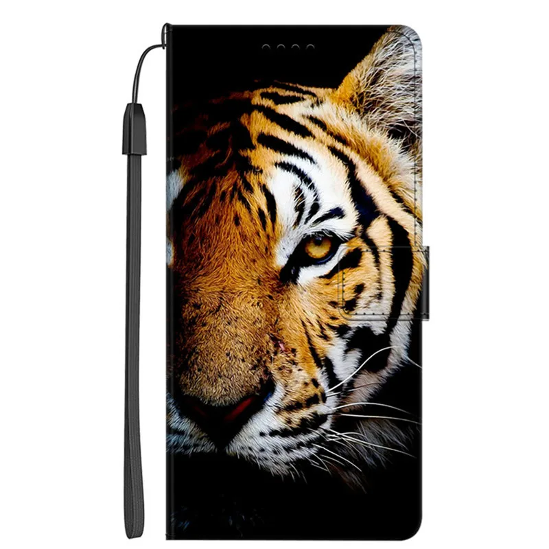 Leather Magnetic Book Cover Flip Wallet Case