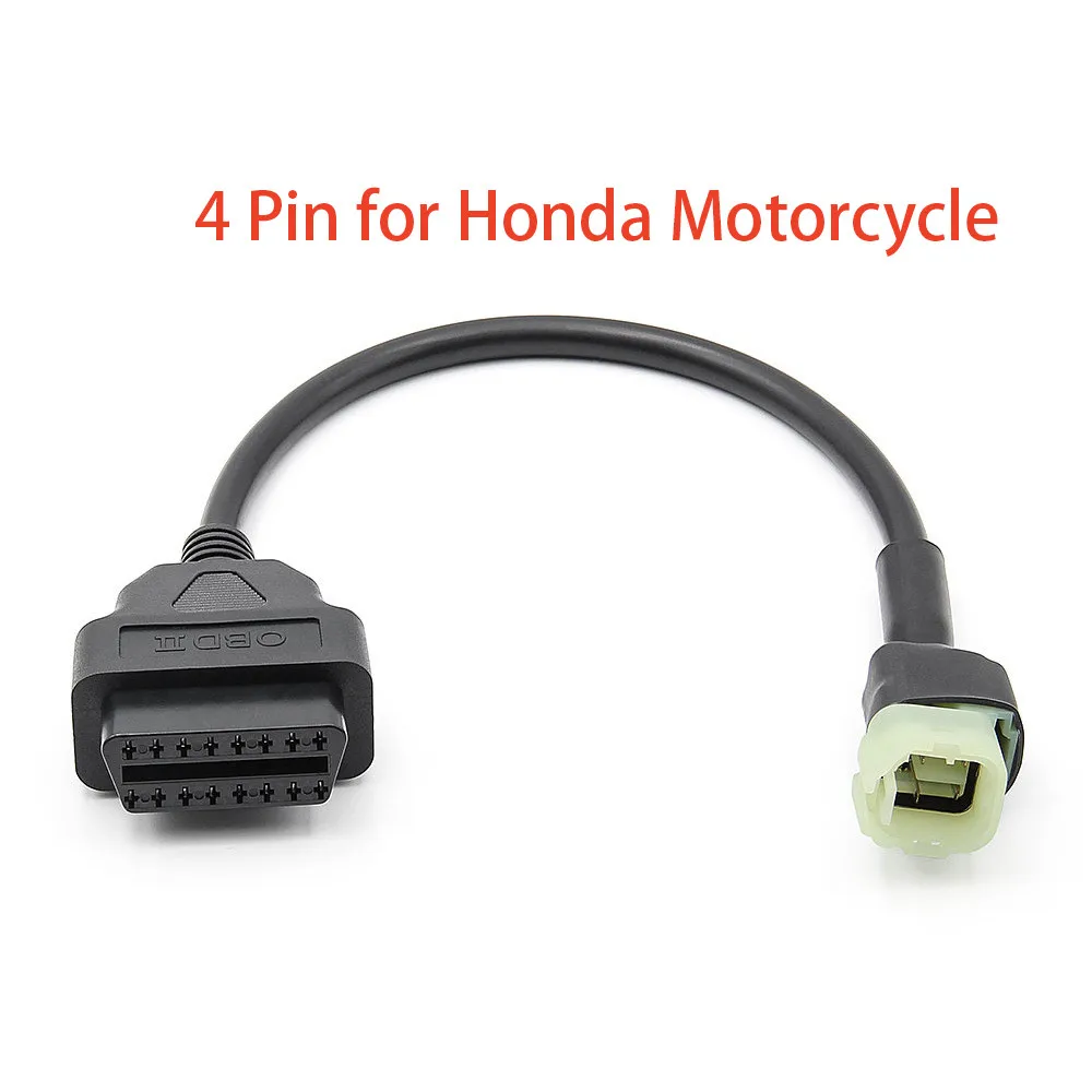 

Acheheng OBD мотоциклетный кабель для Honda 4 Pin/Штекерный кабель диагностический кабель 4 pin к OBD2 16 Pin адаптер Удлинительный кабель