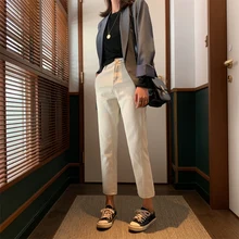 GUUZYUVIZ Джинсы бойфренда для женщин плюс размер джинсы женские с высокой талией джинсовые брюки Mujer женские джинсы корейский стиль