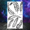 Butterfly Rose Flower Temporary Tattoos For Women Adult Kids Girl Feather Snake Scorpion Fake Tattoo Neck Arm Hands Small Tatoos 3