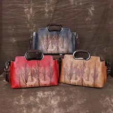 Женская сумка через плечо из натуральной кожи, роскошная женская сумка-мессенджер с принтом животных, сумки через плечо из натуральной кожи