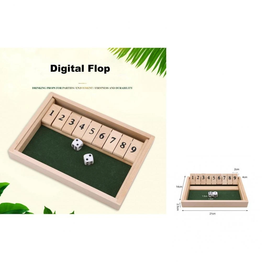 Dice Game Reliable Wooden Board Game Burrs free Puzzle Practical Shut The  Box Instructions Toy|Dice| - AliExpress