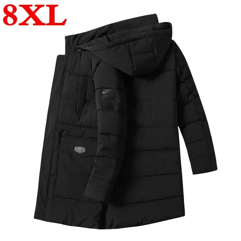 

PLUS SIZE 8XL 7XL Winter Fashion Brand Jacket Mens Thick Hooded Streetwear Parkas Jacket Korean Puffer Bubble Coat Men Clothing