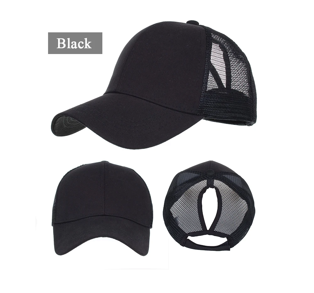Joymay "конский хвост", Бейсбол Кепки Для женщин грязный булочка Snapback шапки летняя Шапки Повседневное Регулируемый Кепки s Прямая принимаем B654