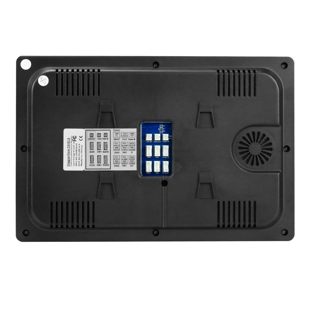 Anchencoky Wired Video Doorbell 10 Inch Video Door Phone with Record Motion Detection Remote unlock Intercom Monitor