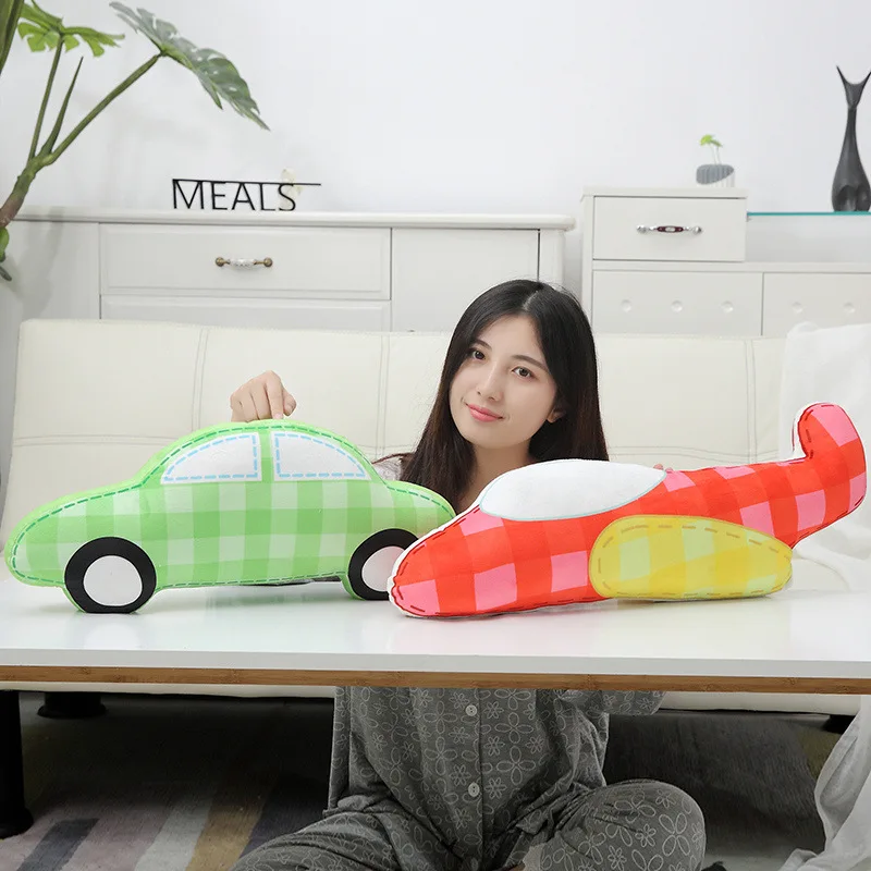 

Blue Fish Plush Toys Pillow Cushion Backrest Traffic Tools Car Pillow Children Valentine's Day Birthday Gift