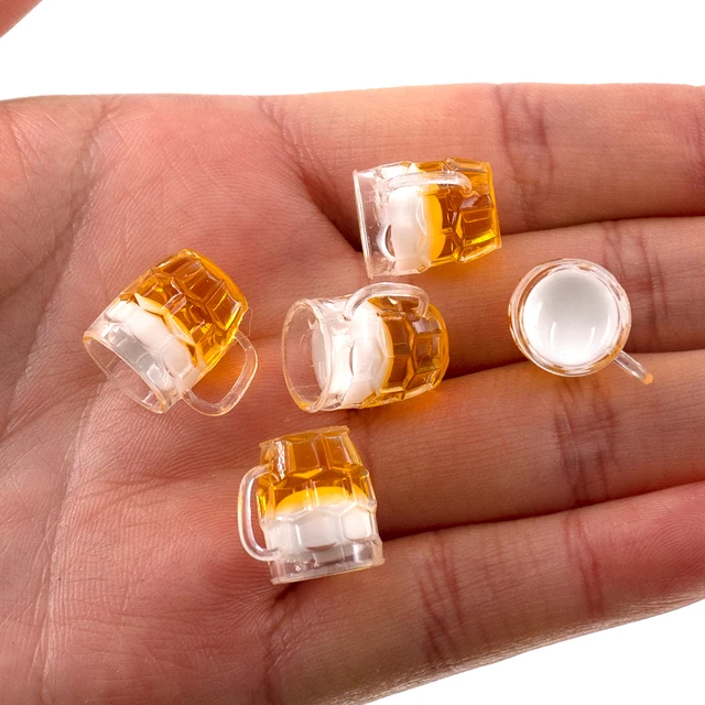 1/12 Dollhouse Miniature Beer Mug Mini Lemon Cup Drinks Toy for ob11 bjd  Blythe Decoration Doll House accessories 6
