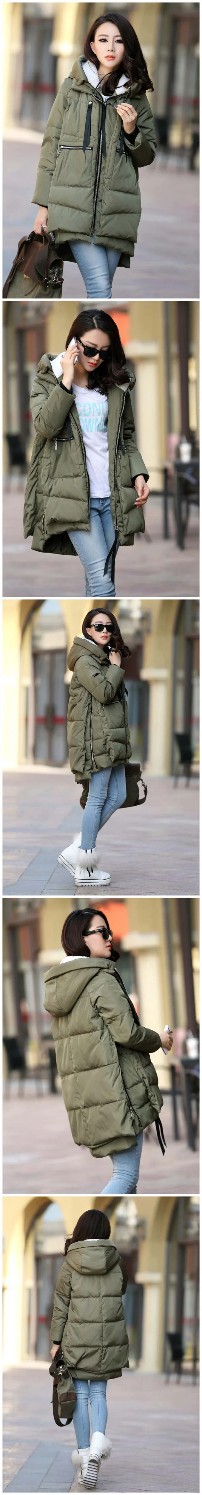 Женский утолщенный пуховик зимняя куртка пальто outaer Mujer теплые женские куртки парки