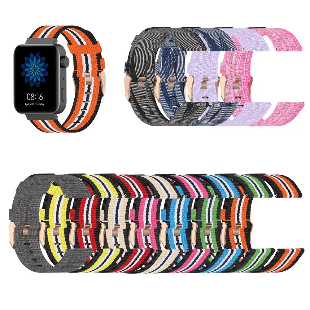 

HOT SALES!!! New Arrival 18mm Replacement Nylon Denim Universal Watchband Strap for Xiao-mi Smart Watch Wholesale Dropshipping
