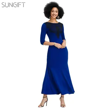 

SUNGIFT Dashiki African Women Dress Applique Dress Hollow Print Half Sleeve 2019 Summer Fashion Women's Dress Casual Dresses