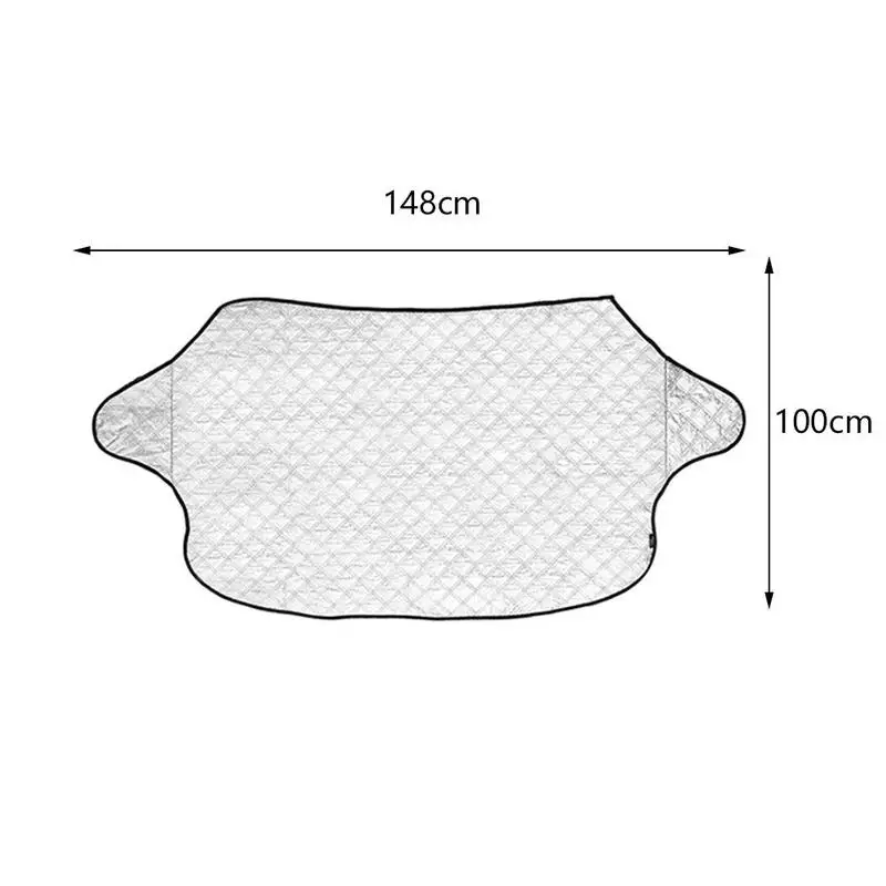 Защита от солнца на лобовое стекло автомобиля, универсальная защита от дождя, льда, снега, защита от солнца, УФ-защита от тепла, на переднее окно, Толстая Крышка для внедорожника автомобиля