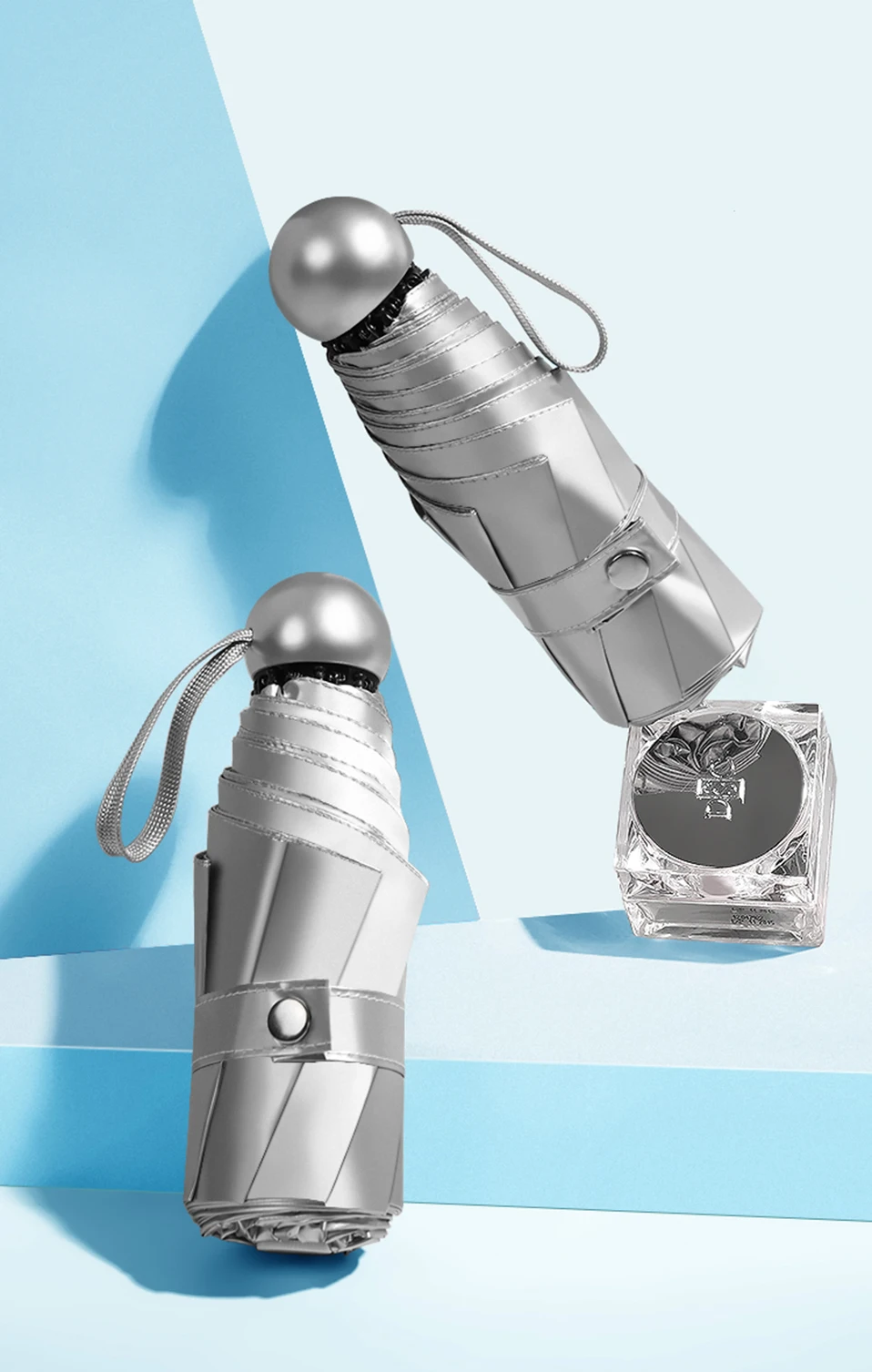 8 Bones Pocket Mini Umbrella Anti UV Paraguas Sun Umbrella Rain Windproof Light Folding Portable Umbrellas for Women Children (18)