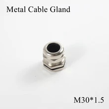 1 шт./лот M30 металлическое уплотнение кабеля IP68 Водонепроницаемый никелевый Латунный разъем для 13-18 мм Электрический провод M30* 1,5 медные скобы