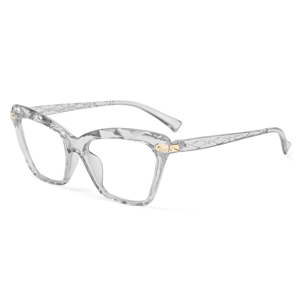 New Hot Oversized Frame Anti Blue Light Cat Eye Eyeglasses Square Women Reading Glasses Trending Design Optical Computer Glasses blue light glasses women Blue Light Blocking Glasses