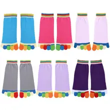 Горячая Распродажа, спортивные носки, нежная текстура, Нескользящие хлопковые носки для йоги, женские разноцветные танцевальные Балетные Носки с пятью носками