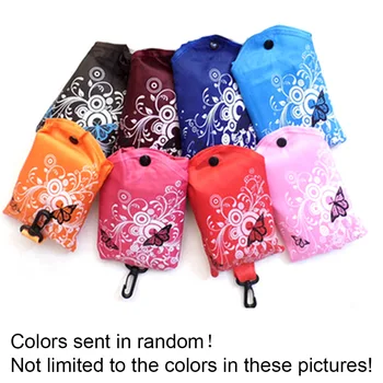 

Eco Friendly Folding Shopping Oxford Fabric Portable Reusable Bag Butterfly Tote