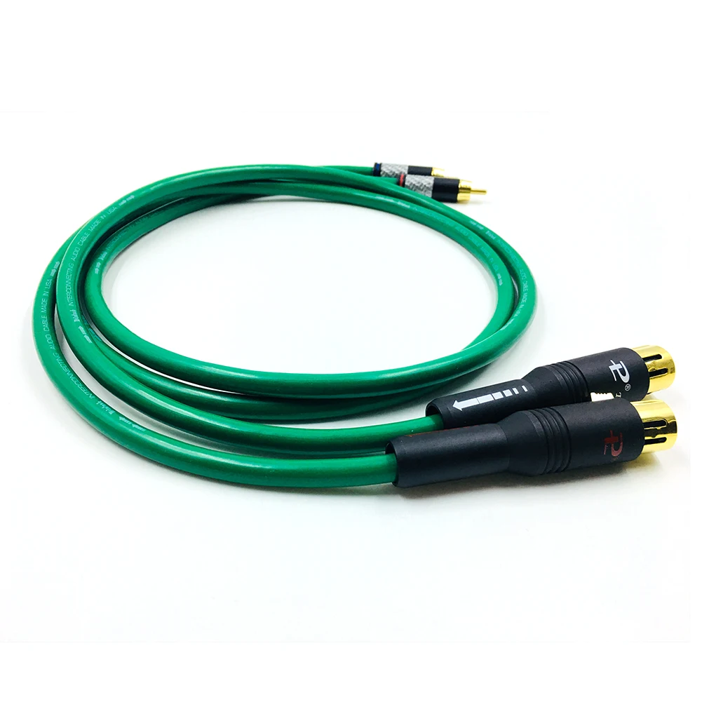 Пара HI End аудио кабель 2 RCA штекер XLR 3 контактный разъем Соединительный провод 2RCA