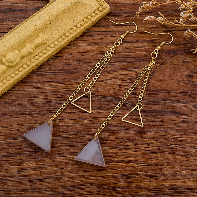 Exknl Multicolored Fashion Resin Flower Long Drop Earrings 2022 Designs Bohemia Handmade Petal Dangle Earrings For Women Gift A041-39