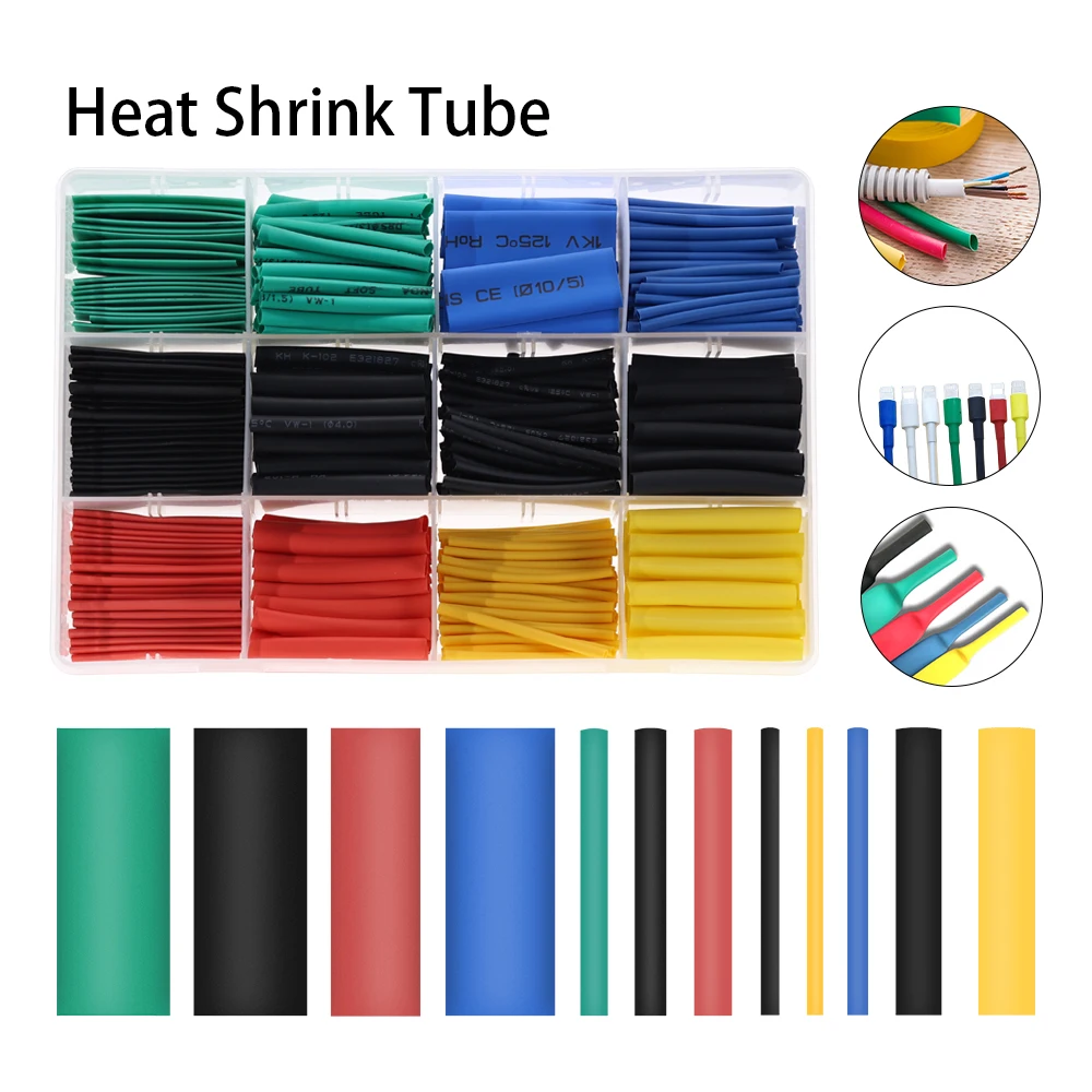 RED HEAT SHRINK TUBE SLEEVE 2:1 RATIO HEATSHRINK TUBES SLEEVING WIRING 6.4mm