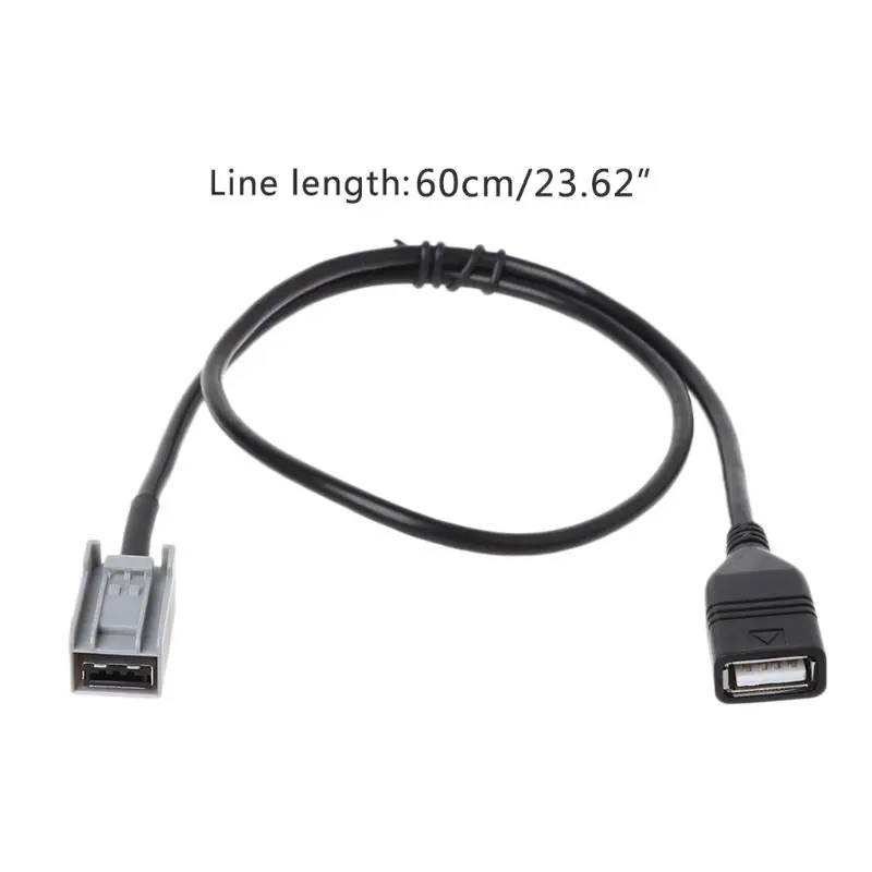 

Aux USB Cable Adapter Female Port Extension Wire For Honda Civic Jazz CR-V Accord Stereo MP3 2008-2013 Automobiles Cables