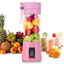 Portable 6 Blades USB Electric Fruit Vegetable Juicer Handheld Juice Smoothie Maker Blender Rechargeable Mini Juice Making Cup