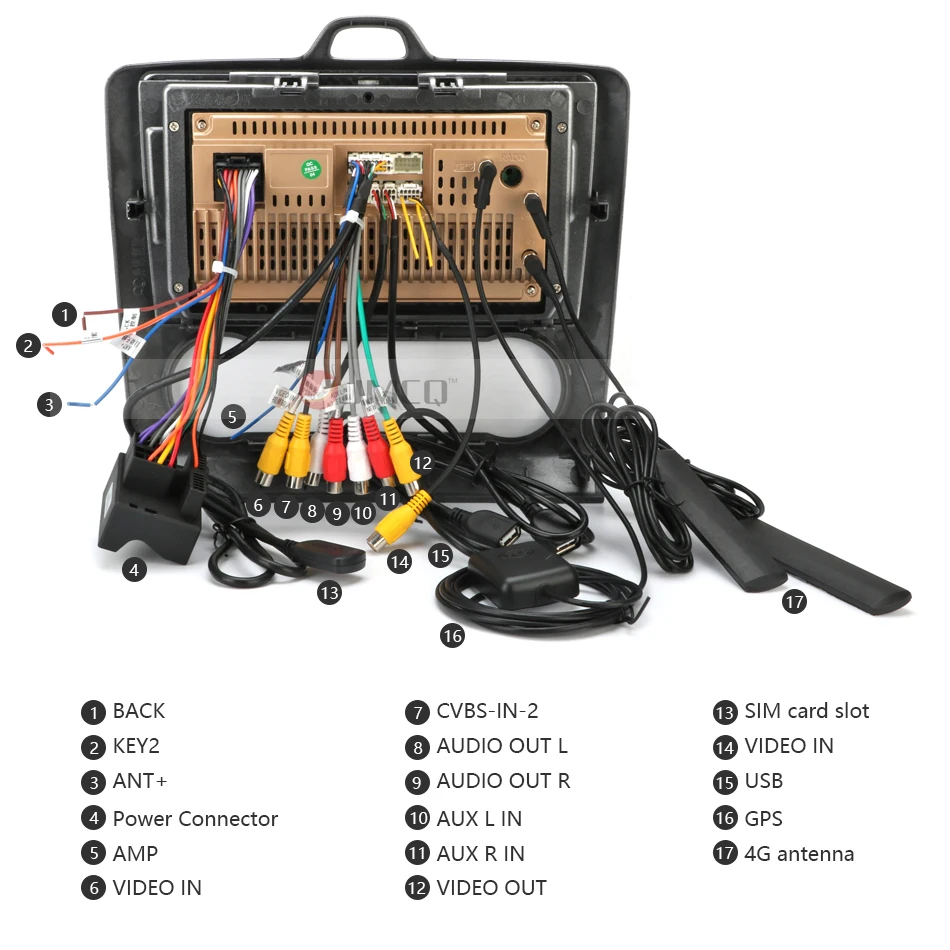 JMCQ " 2 Din 4G wifi Автомагнитола для Ford Focus Exi MT AT 2004-2011 мультимедийный плеер четырехъядерный Android 8,1 gps навигация