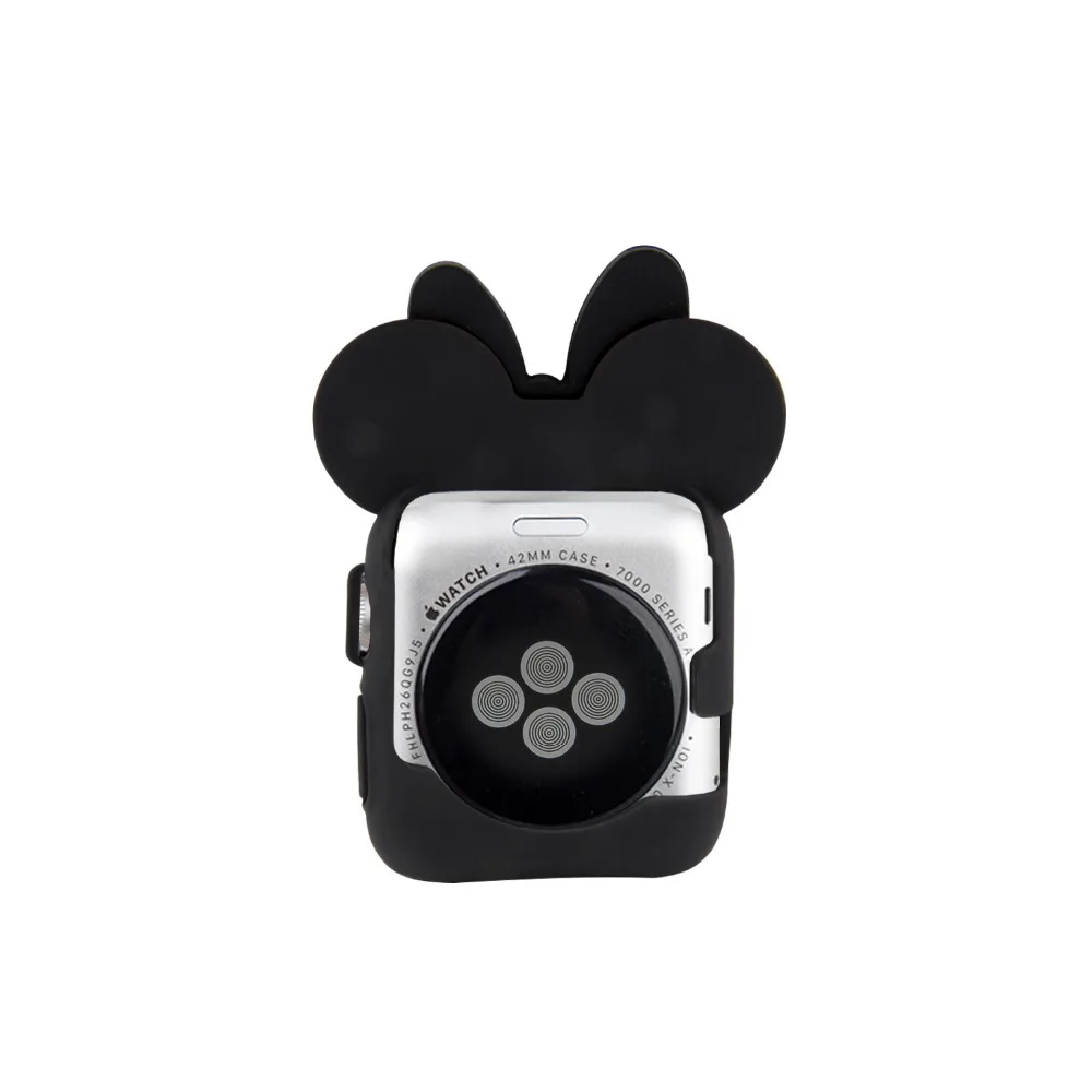 Чехол для apple watch, чехол, серия 4, 3, 2, 1, 38, 42 мм, 40, 44 мм, защитная лента, iWatch, силиконовый мультяшный дизайн для Минни, для детей