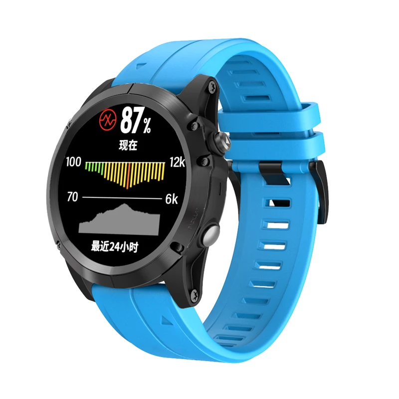 26 мм 22 мм силиконовый ремешок для часов Garmin Fenix 5X5 Plus 3 3HR D2 S60 MK1 Смарт-часы Quick Release Easyfit ремешок на запястье