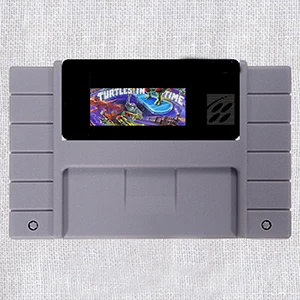 Turtles4 TurtlesIn Time США версия 16 бит большая 46 контактов серая игровая карта для игрока